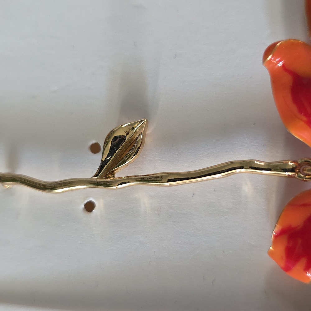 ZARA Stem Flower Earrings - Picture 9 of 15